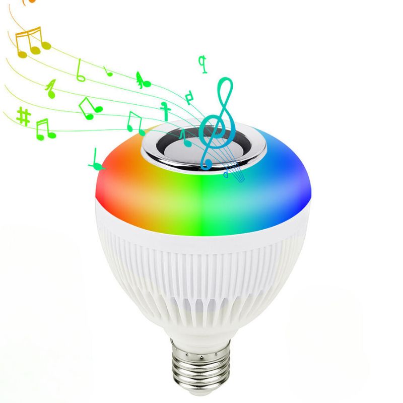 Lâmpada de Led Inteligente com Bluetooth e Caixa de Som