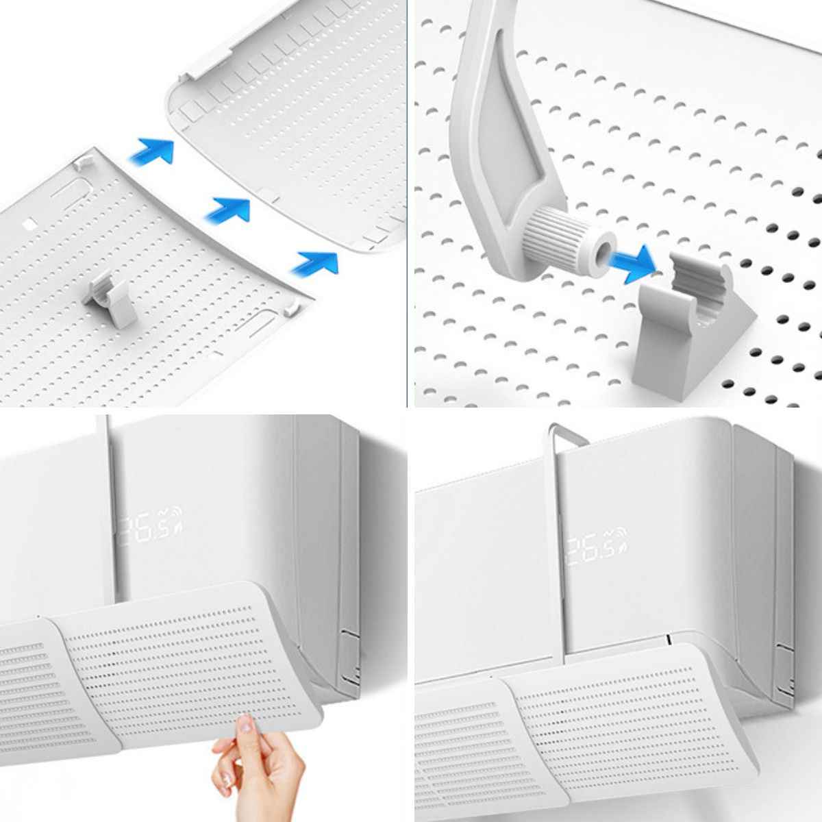 Deflector de aire acondicionado ajustable