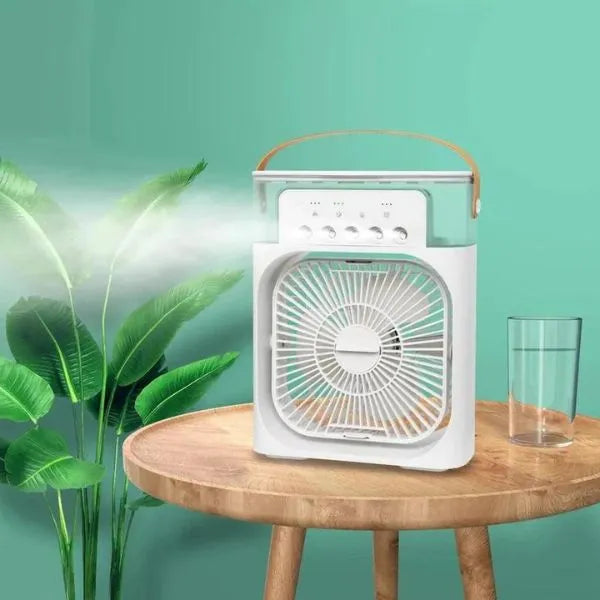 Ventilador humidificador de aire portátil