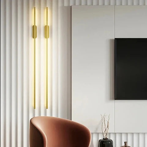 Lámpara de pared moderna Led Lux ​​dorada 