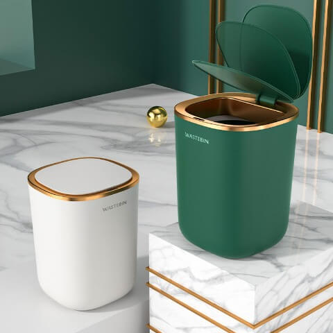 Bote de basura automático para baño y cocina moderno 