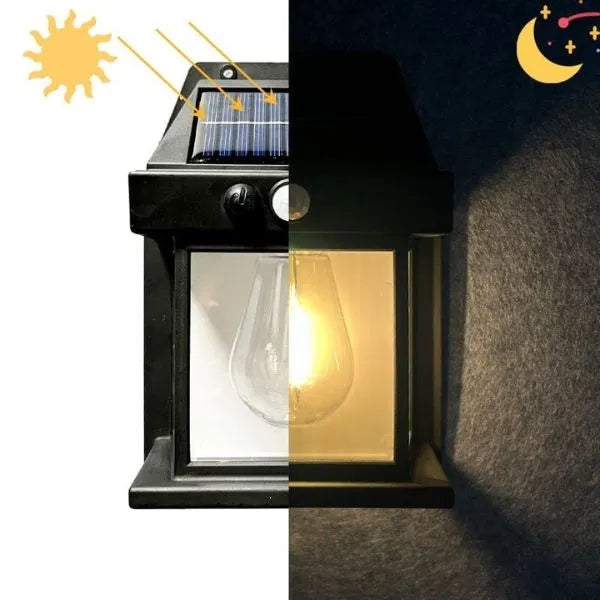 Luminária Solar de Parede com Sensor de Presença